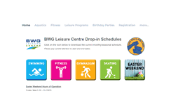 Desktop Screenshot of bwgleisurecentre.ca