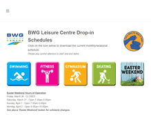 Tablet Screenshot of bwgleisurecentre.ca